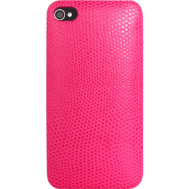 Case Clip Case for Apple iPhone 4/4S, Genuine Lizard pattern Pink calf leather