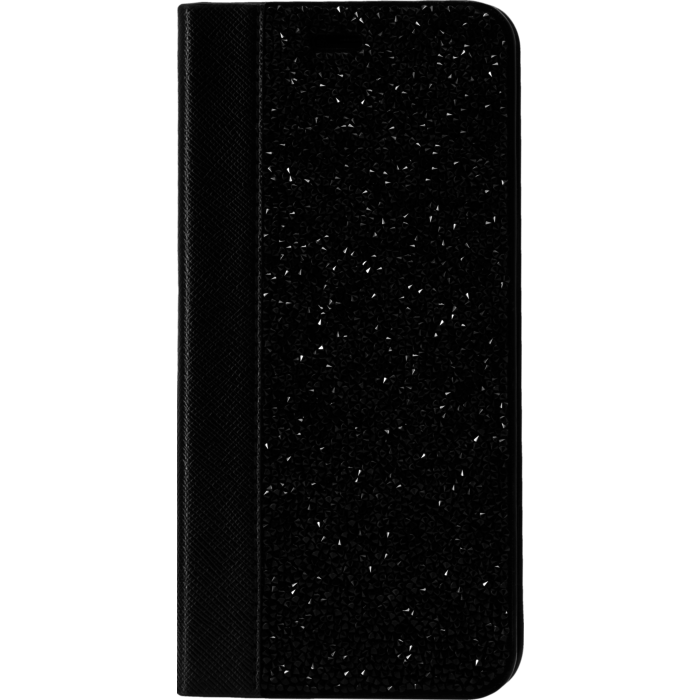 Coque Clapet Bling Strass pour Samsung Galaxy S8, Minuit Noir