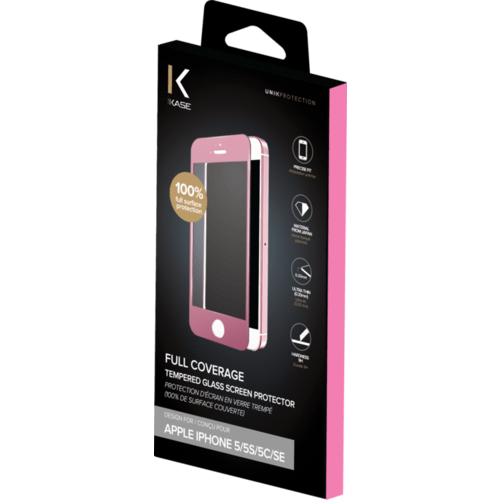 2 Pièces Protection Écran Verre Trempé pour iPhone 5S Film Protège