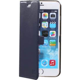 Case Book-type Magnetic flip case with credit card slot for Apple iPhone 6 Plus/6s Plus, Blue