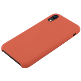 Custodia in silicone morbida per Apple iPhone XR, arancione piccante
