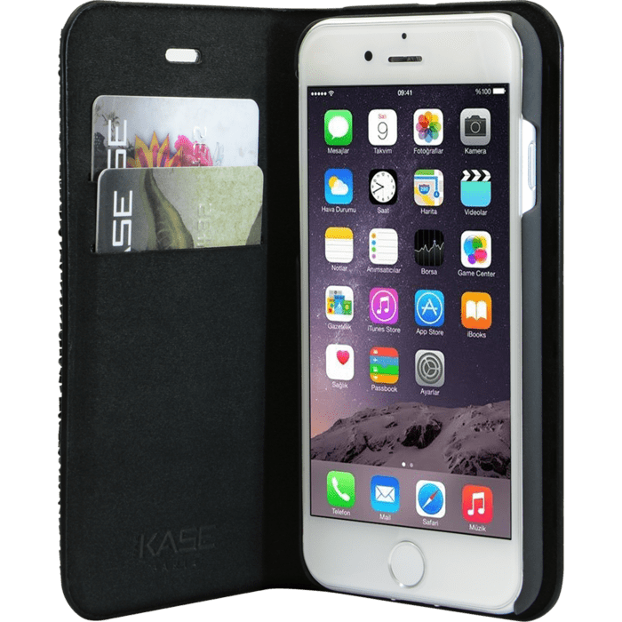 Coque Clapet Bling Strass pour Apple iPhone 6/6s/7/8/SE 2020/SE 2022, Minuit Noir & Argent