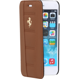 Ferrari Coque Clapet pour Apple iPhone 6/6s, Cheval doré, Camel