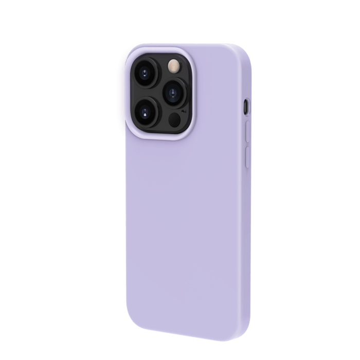 Coque antichoc en gel de silicone doux pour Apple iPhone 13 Pro, Violet Lilas