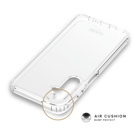 Coque hybride invisible fabriquée à 83 % de plastique recyclé pour Samsung Galaxy A25 5G, transparente