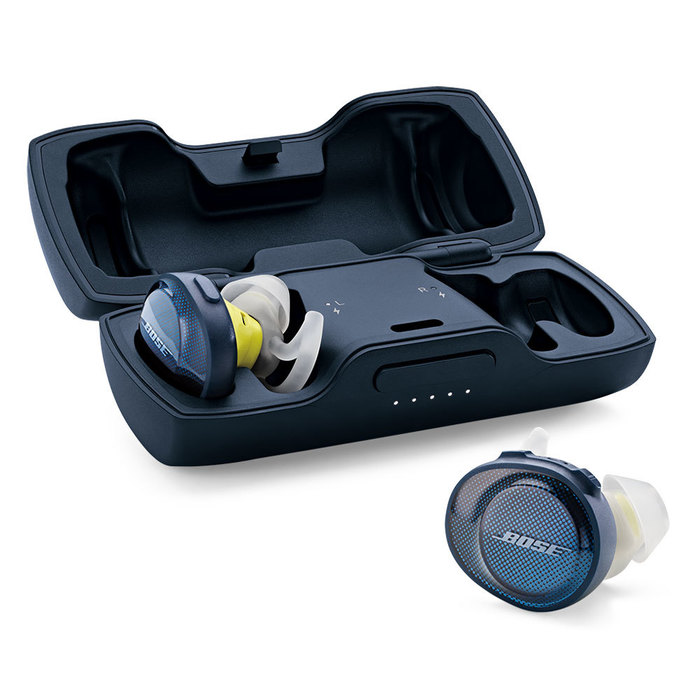 Sound Sport Free Truly Wireless Sport Headphones (Midnight Blue/Citron)