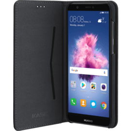 Case Folio Flip case with card slot & stand for Huawei P Smart, Black