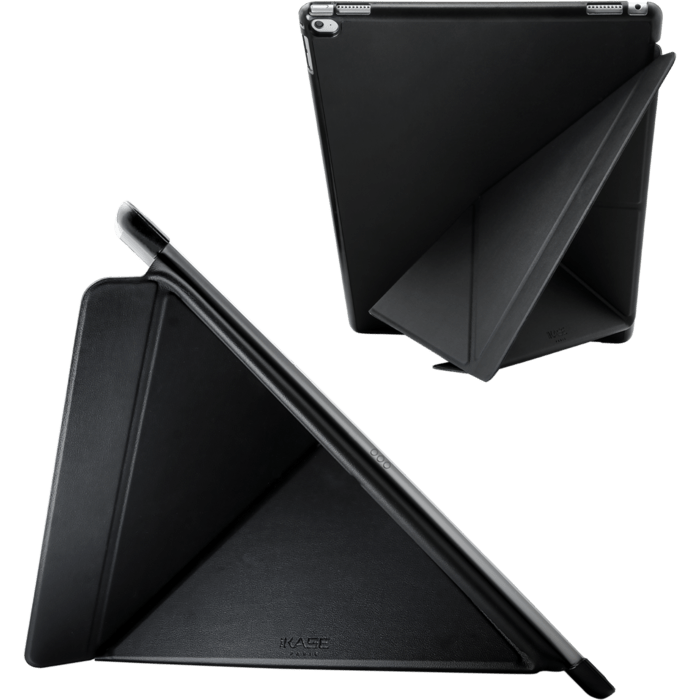 Origami Coque clapet Multi-position pliable pour Apple 12.9-inch iPad Pro, Noir Satin