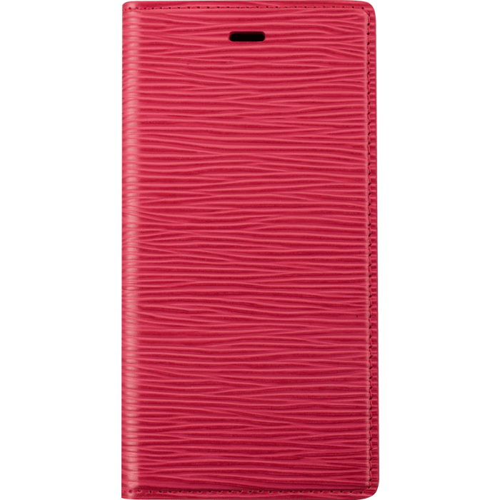 Diarycase 2.0 Coque clapet en cuir véritable avec support aimanté pour Apple iPhone XS Max, Rouge Bordeaux