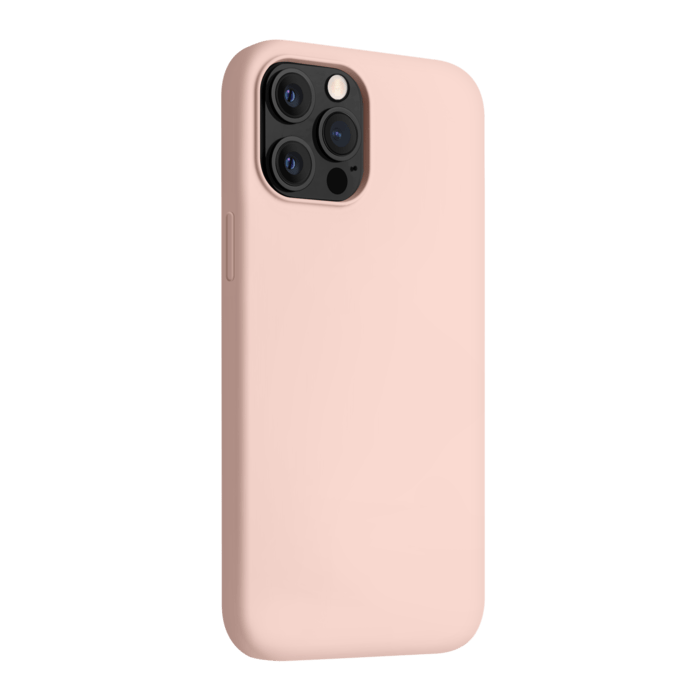 Coque antichoc en gel de silicone doux pour Apple iPhone 12 Pro Max, Rose Sable
