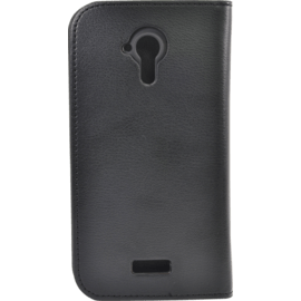 Coque clapet avec pochettes CB pour Wiko Cink Five, Noir