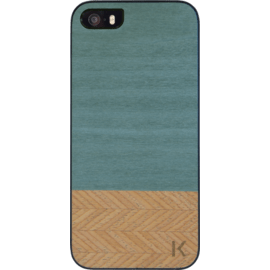 Coque bois pour Apple iPhone 5/5s/SE, Denim & Hazel