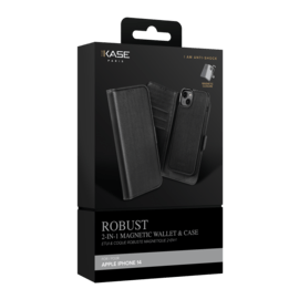 Etui & Coque robuste magn&eacute;tique 2-en-1 pour Apple iPhone 14, Noir Onyx