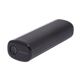 Batterie Externe Fashionista, 2600 mAh, Noir Graphite