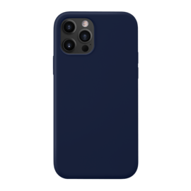 Coque antichoc en gel de silicone doux pour Apple 12 Pro Max, Bleu Oxford