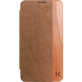Coque arri&egrave;re avec clapet pour Samsung Galaxy Note 3, Marron & bois de cerisier