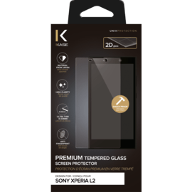 Protection d'écran premium en verre trempé pour Sony Xperia L2, Transparent