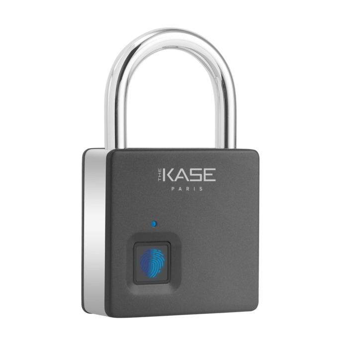 Cadenas Biométrique Intelligent Étanche IP65 Forte Protection avec double de clés, Noir
