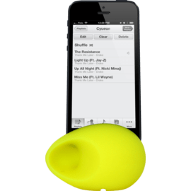 Egg Sound amplifier for Apple iPhone 5/5s/5C/SE, Yellow