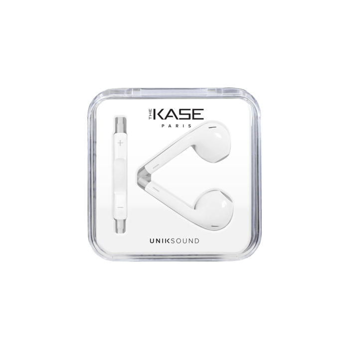 K Ecouteur avec micro et t&eacute;l&eacute;commande, Blanc Lumineux