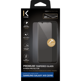 Protection d'écran premium en verre trempé pour Samsung Galaxy A10 2019, Transparent