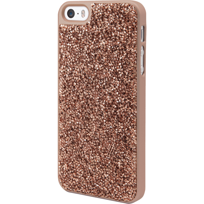 Coque Bling Strass pour Apple iPhone 5/5s/SE , Or Rose
