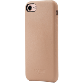 Coque en Cuir Véritable Fabriquée à la Main pour Apple iPhone 7, Rose Pastel