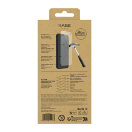 Protecteur d'écran en verre trempé de qualité supérieure (60% verre trempé recyclé) pour Apple iPhone 16, Transparent