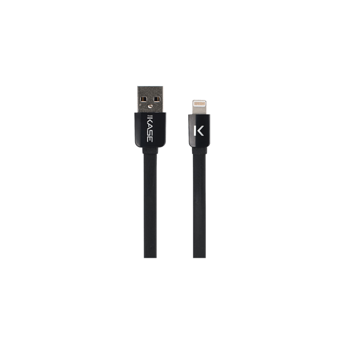 C&acirc;ble Lightning Plat vers USB (0.2m), Noir de Jais
