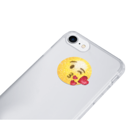 Case Swarovski&reg; Emoji Crystal Sticker, Blowing Kiss
