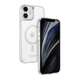 Coque antibact&eacute;rienne antichoc magn&eacute;tique invisible pour Apple iPhone 12 mini, Transparente
