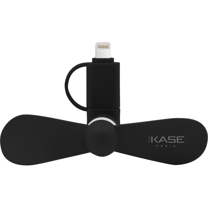 Mini ventilateur de smartphone (Pour les appareils iOS et Android™), Noir