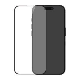 Protection d&rsquo;&eacute;cran antibact&eacute;rienne en verre tremp&eacute; ultra-r&eacute;sistant &agrave; bords incurv&eacute;s (60% verre tremp&eacute; recycl&eacute;) pour Apple iPhone 16 Pro Max, Noir
