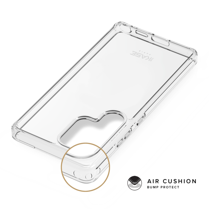 Coque hybride invisible fabriqu&eacute; avec 83% de plastique recycl&eacute; pour Samsung Galaxy S25 Ultra 5G, Transparente