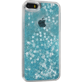 Bling Bling Coque Paillet&eacute;e pour Apple iPhone 5/5s/5C/SE, Bleu Neige