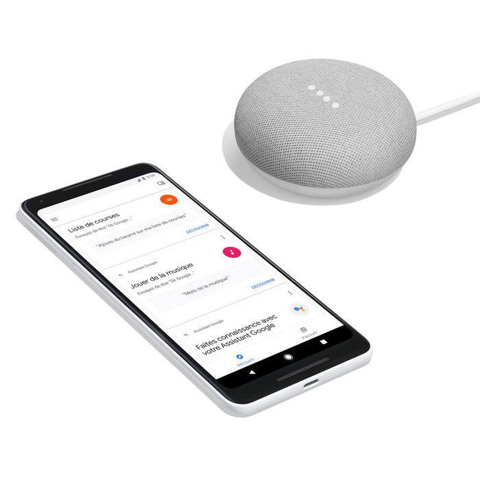 Enceinte intelligente Google Home MIni Gris