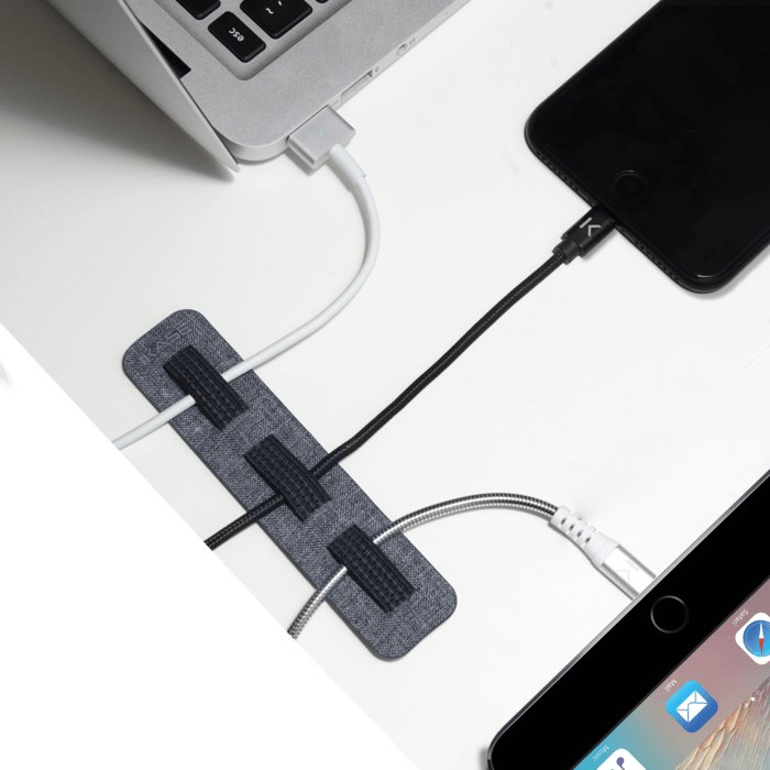 Kit 30 Attaches Câbles Autocollantes Smartect - Clips Pour Organiser Câbles USB, électriques - Blanc - Gestion Bureau Et Maison