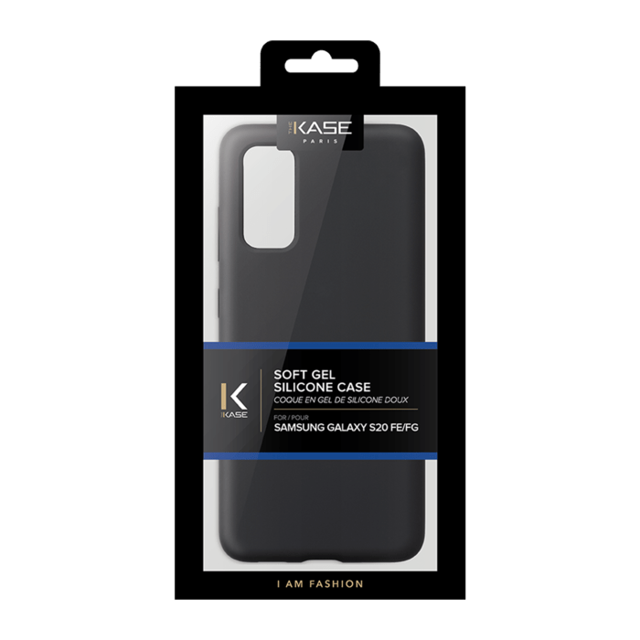 Coque en Gel de Silicone Doux pour Samsung Galaxy S20 FE/FE 5G, Noir satin