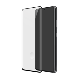 Protection d'&eacute;cran en verre tremp&eacute; Bord &agrave; Bord Incurv&eacute; pour Samsung Galaxy S21 Ultra 5G, Noir