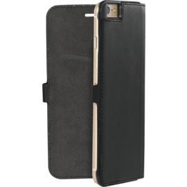 Case Book-type Magnetic flip case with credit card slot for Apple iPhone 6 Plus/6s Plus, Black
