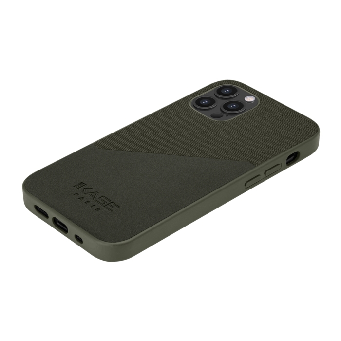 Coque Origami duo pour Apple iPhone 12 Pro Max, Vert camouflage