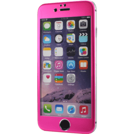 Protection d'&eacute;cran en Alliage de Titane et verre tremp&eacute; pour Apple iPhone 6/6s, Rose