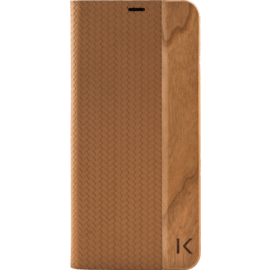 Coque Clapet pour Samsung Galaxy S8+, Marron & Bois De Cerisier Naturel