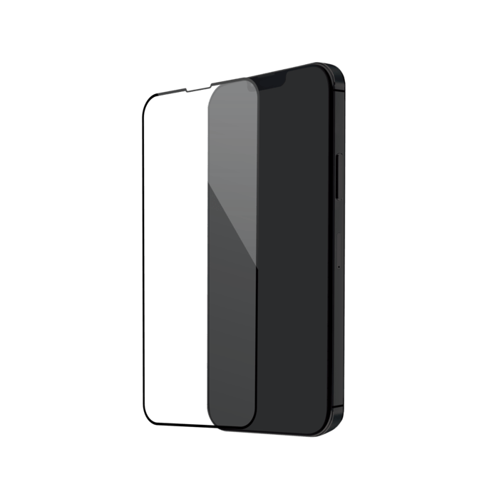 Protection d'&eacute;cran en verre tremp&eacute; (100% de surface couverte) pour Apple iPhone 13 mini, Noir