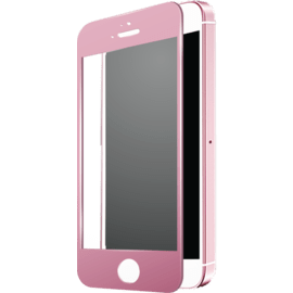 Case Full Coverage Tempered Glass Screen Protector for iPhone 5/5s/SE, Rose Gold