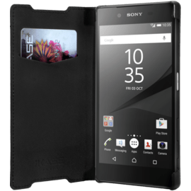 Case Book-type Slim flip case with stand for Sony Xperia Z5, Black