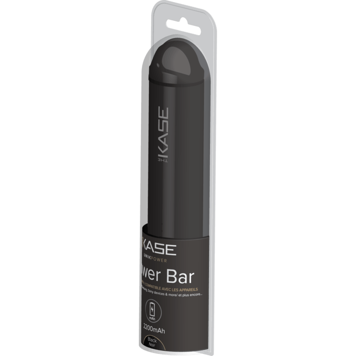 PowerBar, 2200 mAh, Noir Mat