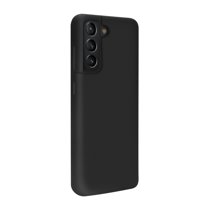 Coque en Gel de Silicone Doux pour Samsung Galaxy S21 FE 5G, Noir satin
