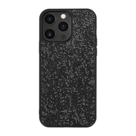 Coque Bling Strass pour Apple iPhone 14 Pro Max, Minuit Noir