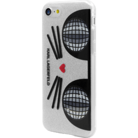Karl Lagerfeld Koctail Choupette coque pour Apple iPhone 7/8/SE 2020, &Eacute;tincelante Argent